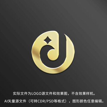 凤凰字母J字母d标志设计LOGO
