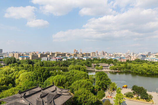济南大明湖景区风景
