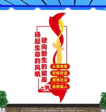 竖版监狱文化墙