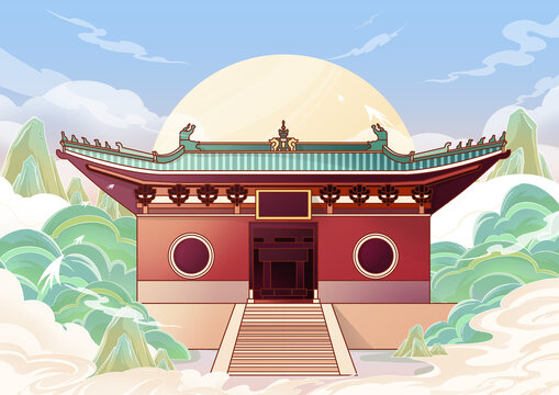 少林寺插画