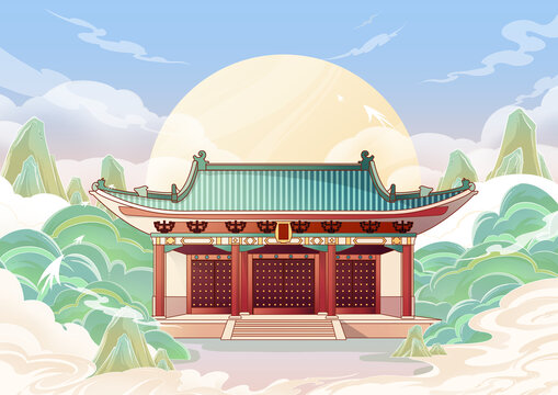 文庙插画