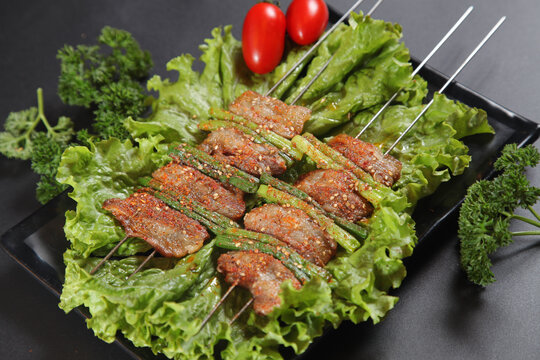 五花肉烤串