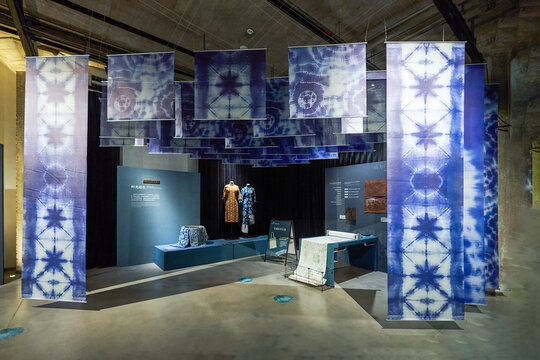 蓝染艺术展厅精美展示