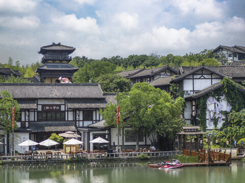 茅东风情小镇风光