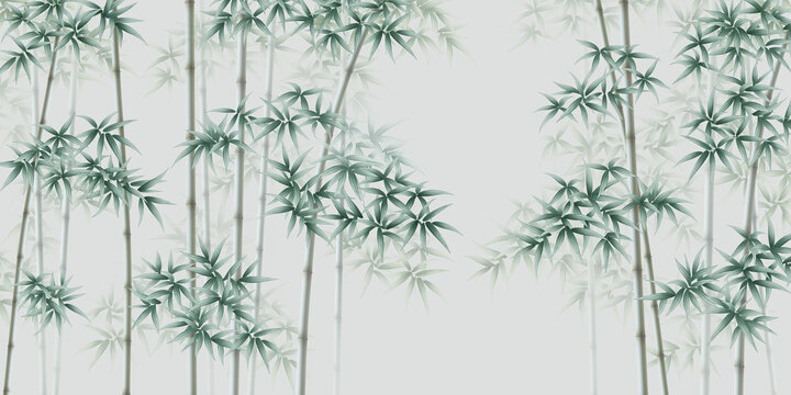 新中式意境墨竹装饰画