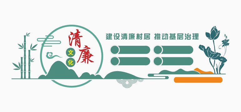 清廉乡村文化墙