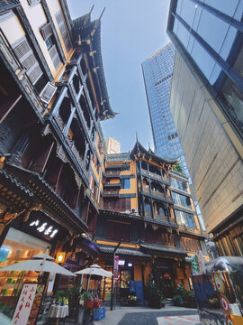 摄影都市中的古建筑