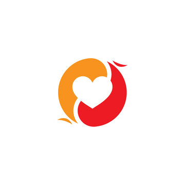 传统凤凰阴阳标志LOGO