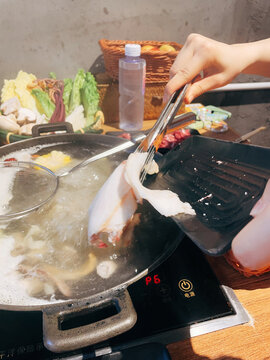 火锅涮肉精彩瞬间