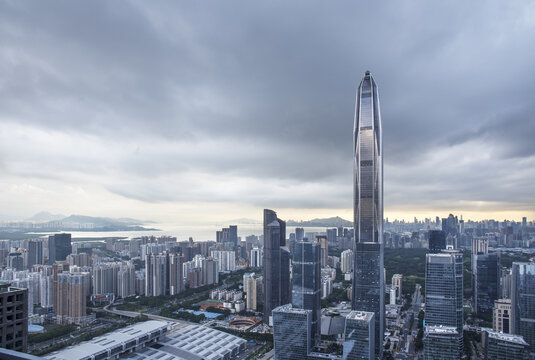 深圳都市高楼天际线景观