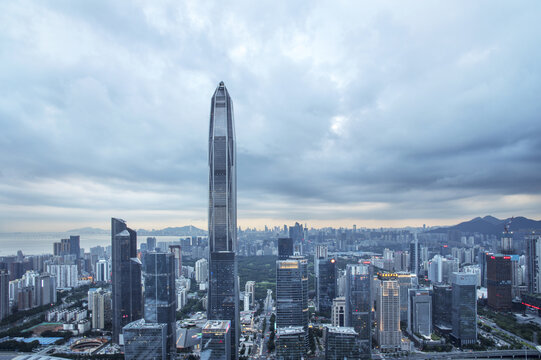 深圳都市天际线壮丽景观