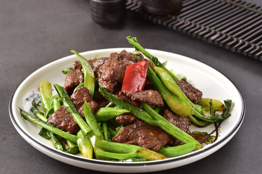 芥兰炒牛肉