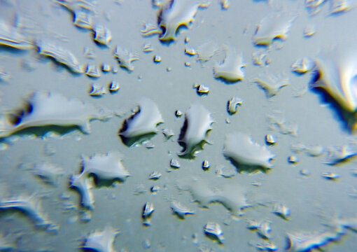 窗玻上的雨珠