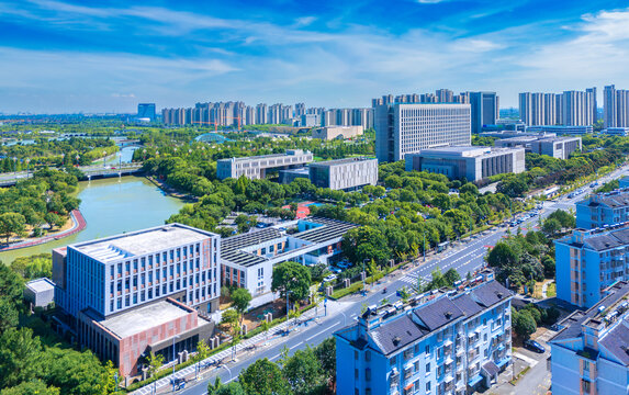 浙江省嘉兴平湖市城市风光