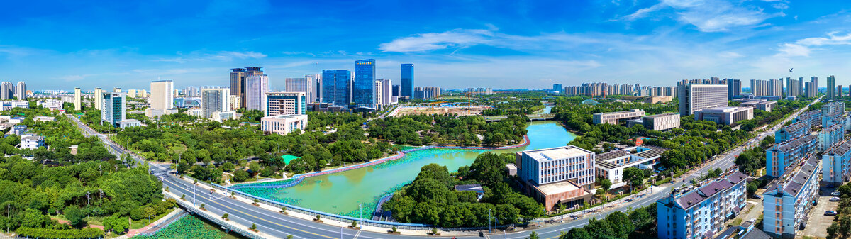 浙江省嘉兴平湖市城市风光