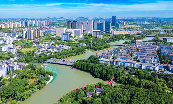 浙江省嘉兴平湖市城市风光