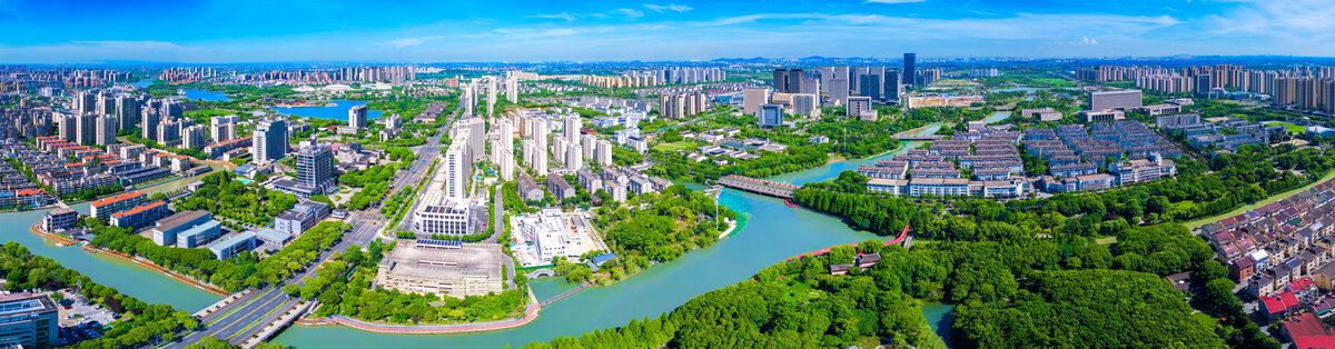 浙江省嘉兴平湖市城市风光