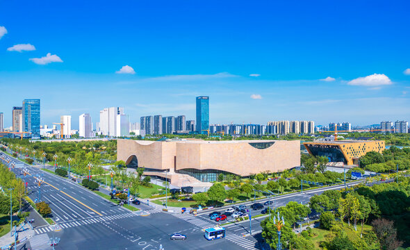 浙江省嘉兴平湖市城市风光