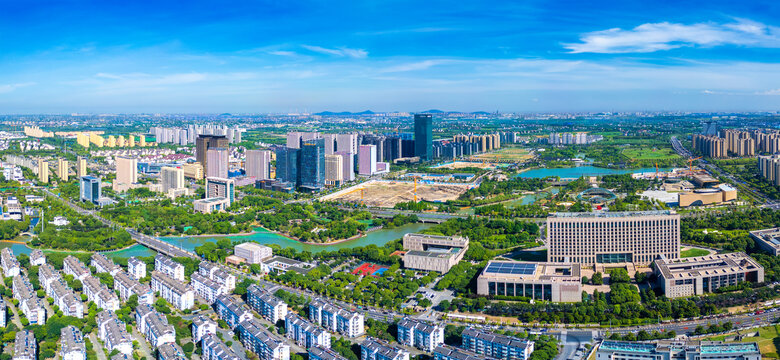 浙江省嘉兴平湖市城市风光