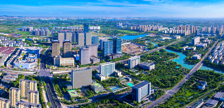 浙江省嘉兴平湖市城市风光