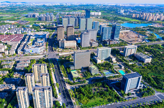 浙江省嘉兴平湖市城市风光
