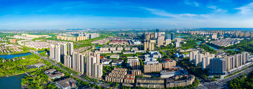 浙江省嘉兴平湖市城市风光