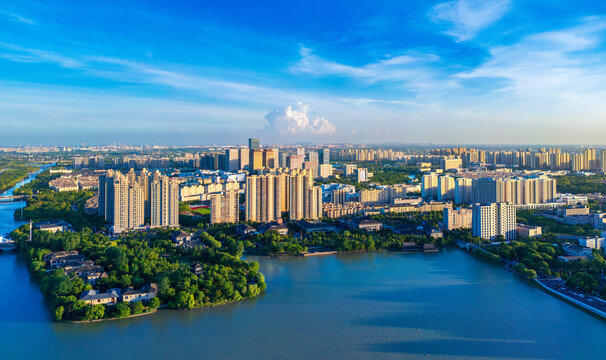 浙江省嘉兴平湖市城市风光