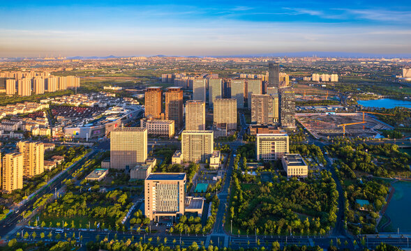 浙江省嘉兴平湖市城市风光