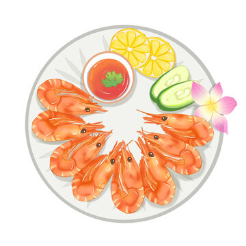 白灼甜虾