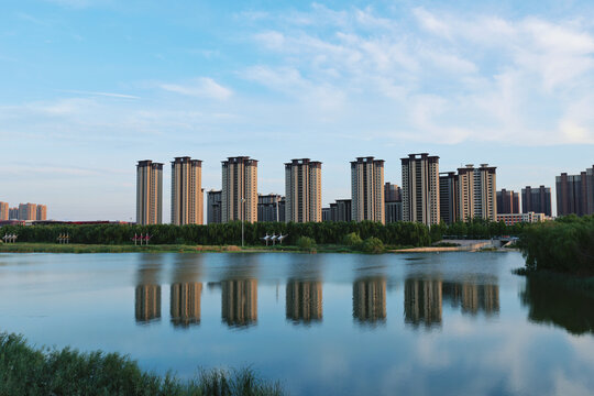 现代都市水景住宅