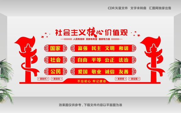 社会主义核心价值观党建文化墙