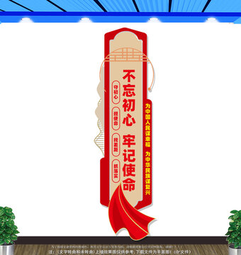 不忘初心牢记使命文化墙