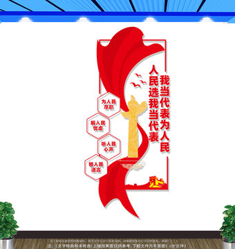 竖版人大代表联络站文化墙