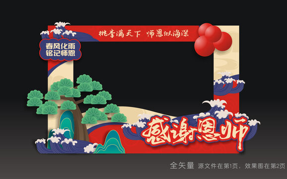 谢师宴合影框
