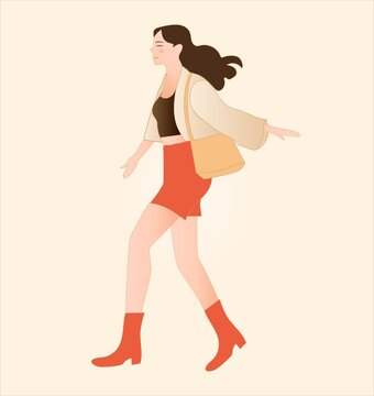时尚出行女人