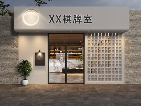 棋牌室门头