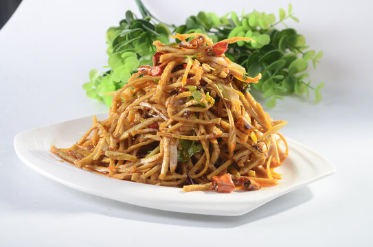 三秦豆腐丝炸豆腐丝
