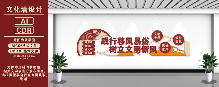 移风易俗文化墙