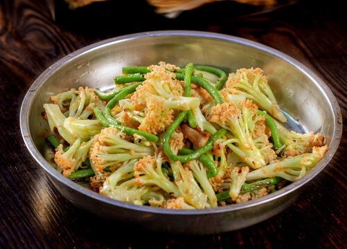 大盆菜花炒豆角