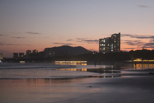 海边晚霞