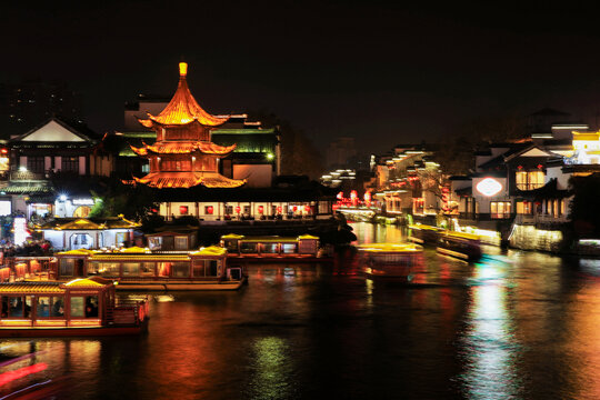 南京秦淮河夜景