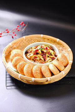 饼夹菜