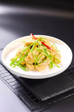 豆泡炒芹菜