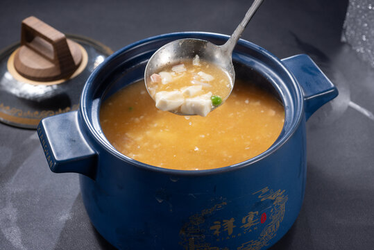 蟹黄豆花