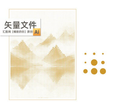 矢量镂空山