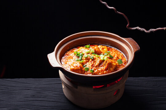 砂锅虾酱鸡蛋豆腐