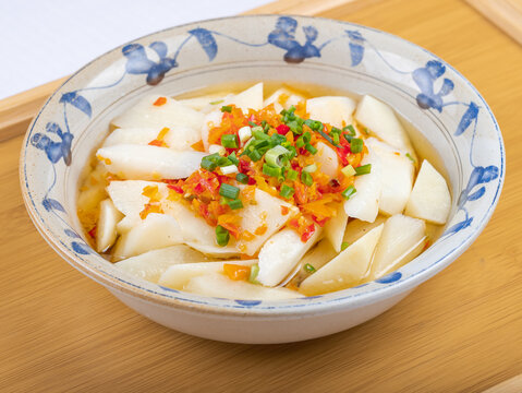 三彩泡椒蒸铁棍淮山