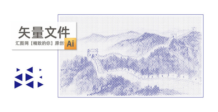 矢量长城点状图