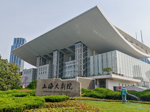 上海大剧院外观景致