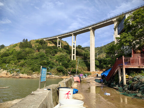 福建霞浦斗米村渔港码头